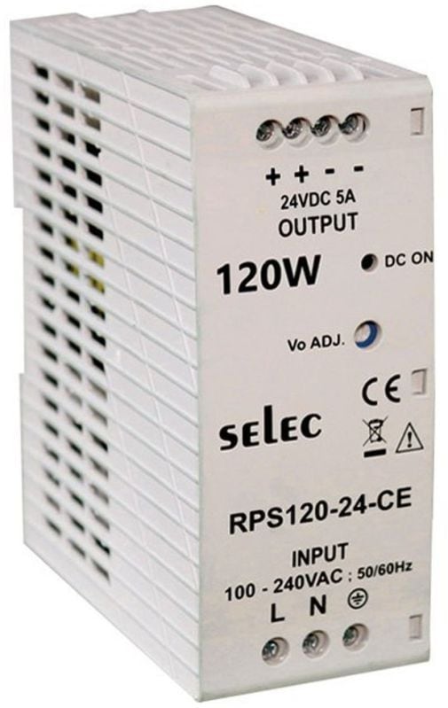 SELEC RPS120-24-CE Din Rail Mount Power Supply